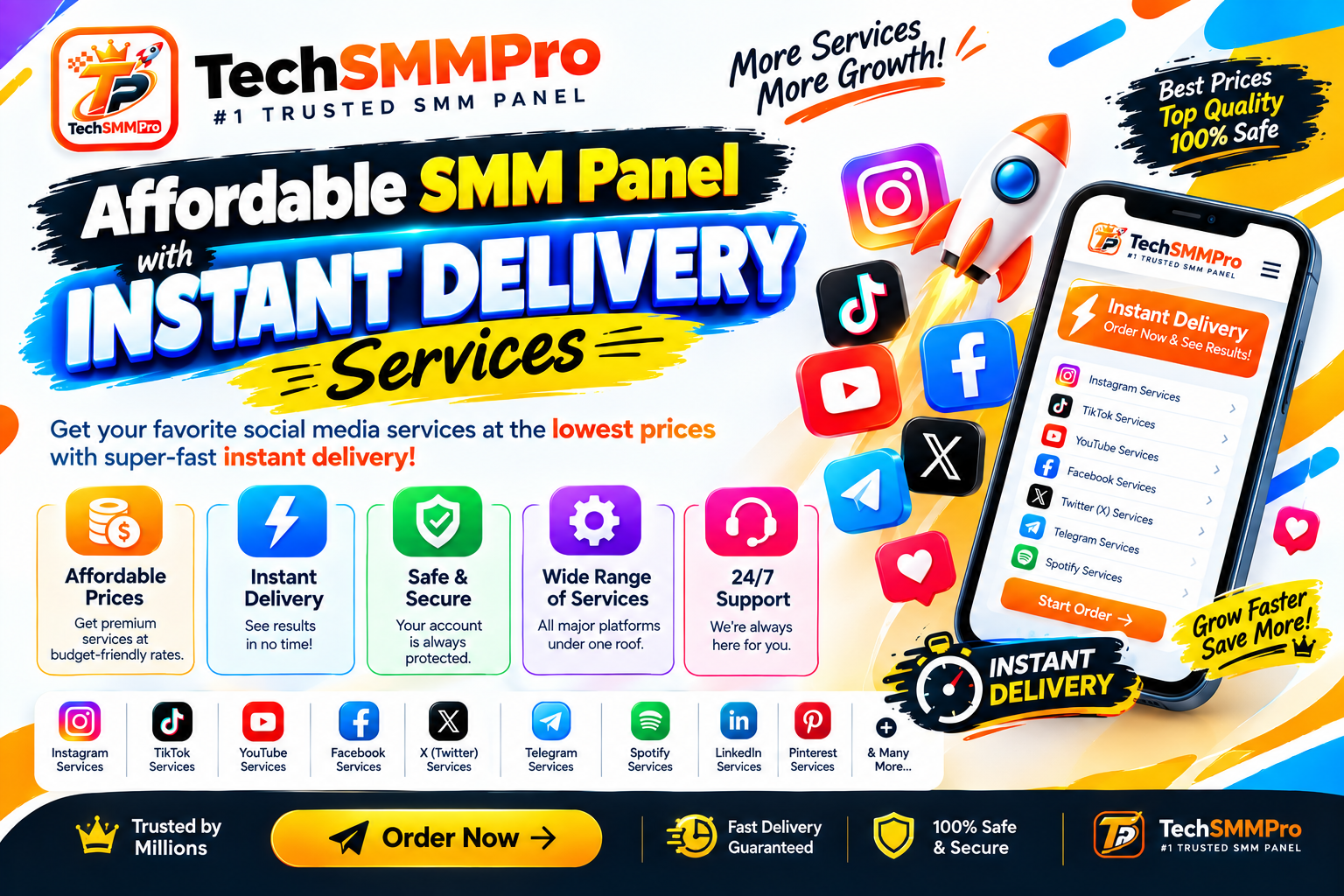 Affordable SMM Panel with Instant Delivery Services